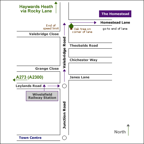 Map of Wivelsfield